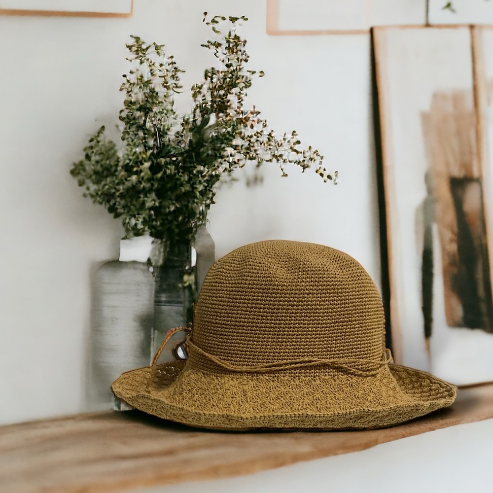 A. Kurtz Y2K Crochet Mixed Fibre Sun Hat